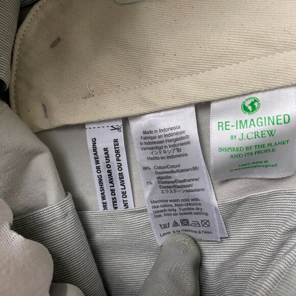 NWT J.CREW 484 Slim Stretch Pants Chino Men's 28 x 32 Measures 30 x 32 Beige - Picture 9 of 14